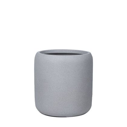 Средна саксия от фиберклей сив гранит с помпа - Φ42x43см