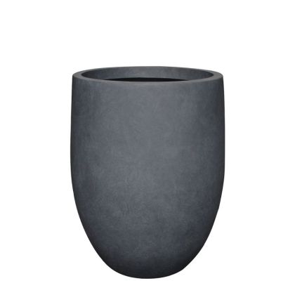 Средна саксия, изработена от лек цимент, карбон, цилиндрична - Φ55x69см