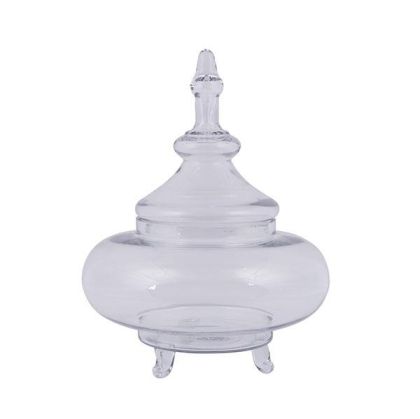 Стъклен буркан за сладкиши, прозрачно 35x35x29.8 см