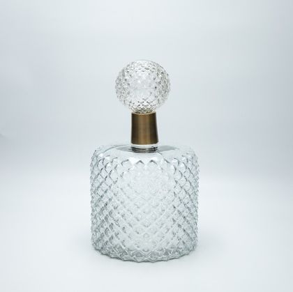 СТЪКЛЕНА ГАРАФА С ЧАША 32X17СМ