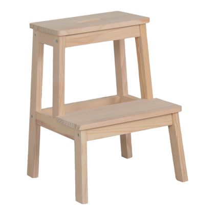 ТАБУРЕТКА TIERE ОТ БОРОВО ДЪРВО В ЕСТЕСТВЕН ЦВЯТ 36X36X49СМ