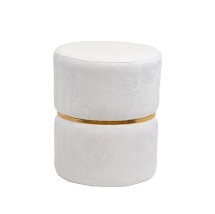 Табуретка Velvet Ivory Mdf 31x31x37см