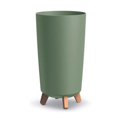 ТЪНКА ПЛАСТМАСОВА САКСИЯ GRACIA TUBUS, ЦВЯТ ЗЕМНОЗЕЛЕНО, И 24X44,5 СМ