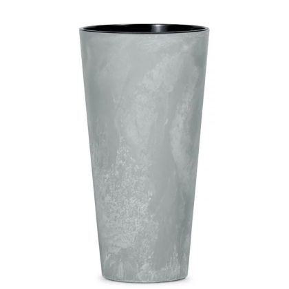 ТЪНКА САКСИЯ С ЕФЕКТ НА БЕТОН, 30X30X57 СМ