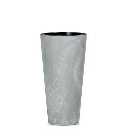 ТЪНКА САКСИЯ С ЕФЕКТ НА БЕТОН, ПЛАСТМАСА, 29X25X48 СМ