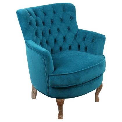 Chesterfield armchair, golden-beige
