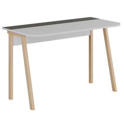 Minimalist desk Malia in white-natural-gray 120x60.5x75cm