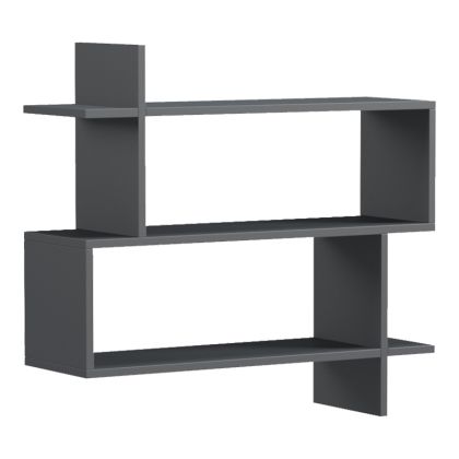 Parallel wall shelf anthracite 70x22x65.5 cm