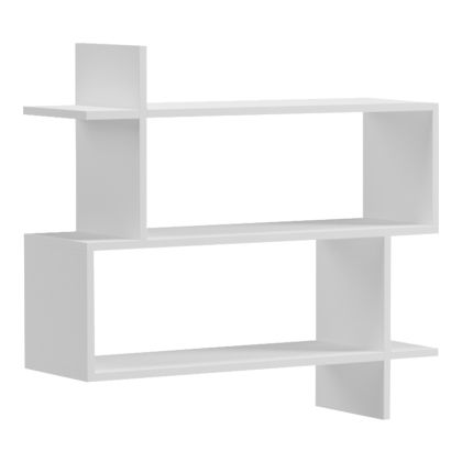 Parallel wall shelf white 70x22x65.5cm