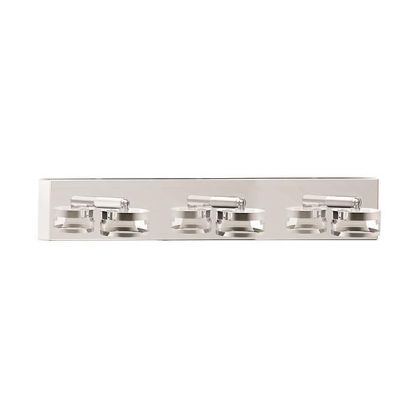 Аплик метал-алуминиев-акрил Led 3X3W 750LM 3CCT(3000-4000-6000K) 500X115X80MM IP44 сребърна Arte Illumina Fresh