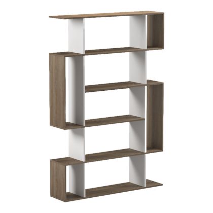 Bookcase Mito sonoma-white 108.5x25x161cm