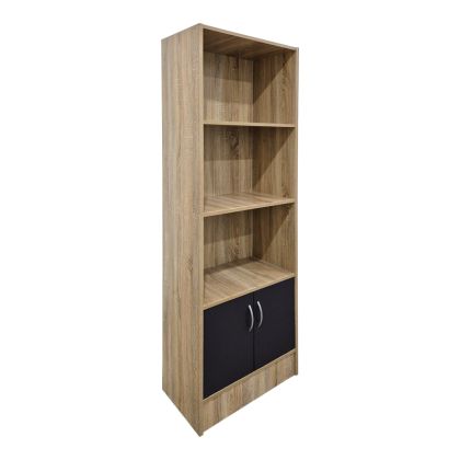 Tekaro bookcase, sonoma-anthracite color, 57x33x180 cm