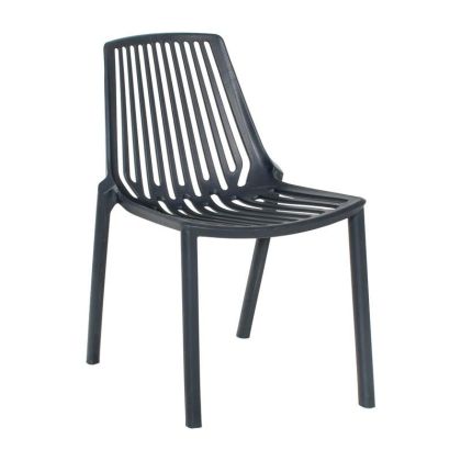Garden chair Ella dark gray color 42X56X79CM