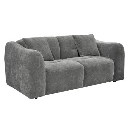 Two-seater sofa Junoa HM3334.01 gray fabric 172X89X74WCM.