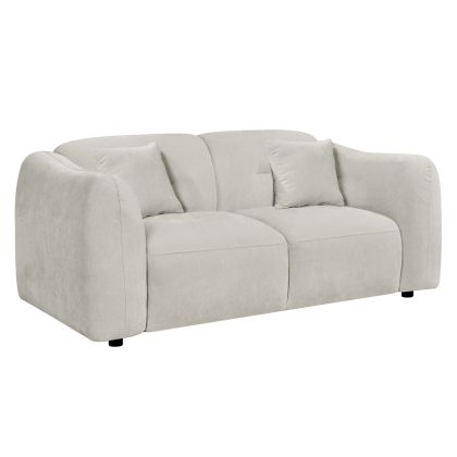 Two-seater sofa Junoa HM3334.02 ecru fabric 172X89X74WCM.