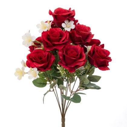 Decorative red roses