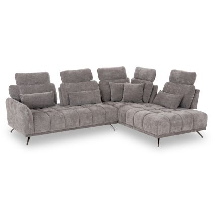 Right corner 5-seater sofa Myron SM3318.01R gray payment 290X110-225X110H