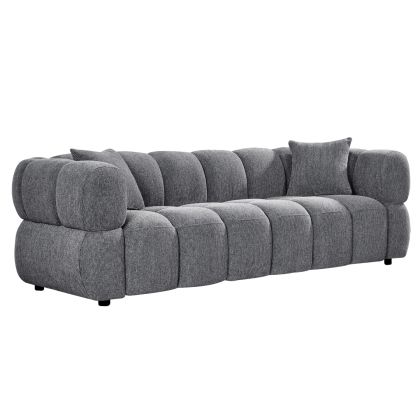 3-seater sofa Norika HM3331.01 gray damask 228X91X72HCM.