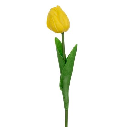 Yellow tulip branch 33 cm