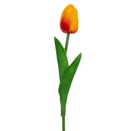 Orange tulip branch 33 cm