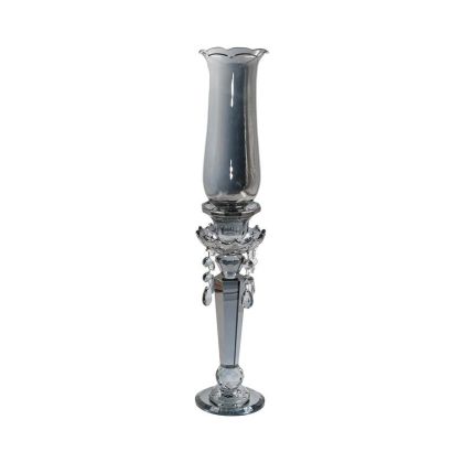 Кристален свещник FL6733 сив цвят 10X56СМ