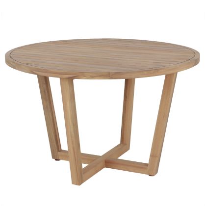 Round dining table Paraiso HM6245 acacia wood in natural color Φ120X75 cm.
