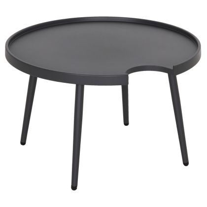 Round coffee table Teroc HM6434.01 aluminum in gray Φ70X44HCM