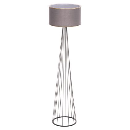 Lamp Hue HM7581.11 metal pole and shade in gray Φ38X144 cm.