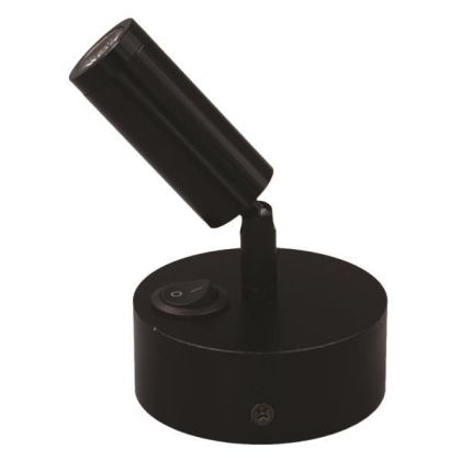Moving LED light 3W 195LM 3000K black Plus Arte Illumina Plus
