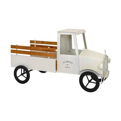 Метален декоративен ретро камион с торба Truck бежов цвят 101X56X63СМ