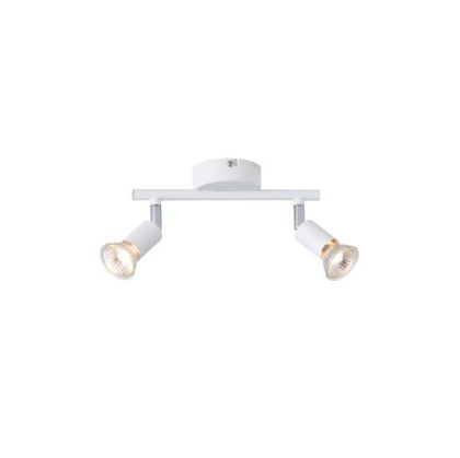 Метален подвижен точков прожектор 2XGU10 Max 7W 220X80X125MM бял Arte Illumina Vorras