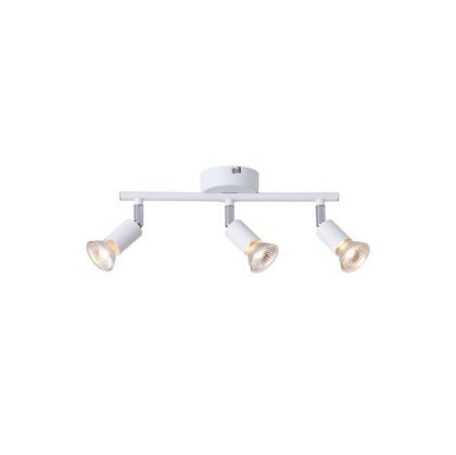 Метален подвижен точков прожектор 3 светлини 2XGU10 Max 7W 300X80X125MM бял Arte Illumina Vorras
