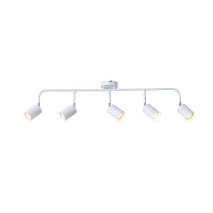 Метален точков прожектор 5 лампи 5XGU10 Max 7W 800X230 мм бял Arte Illumina Olymp