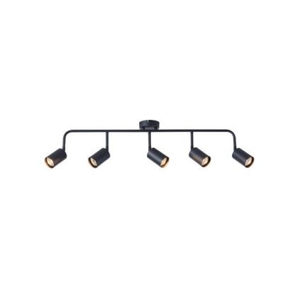 Metal spotlight 5 lamps 5XGU10 Max 7W 800X230 mm black Arte Illumina Olymp