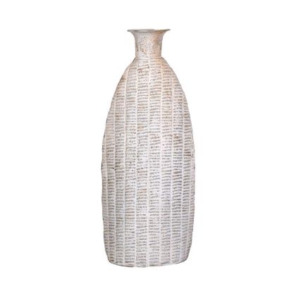 Metal decorative vase FL0473 antique silver color 21X18X53CM