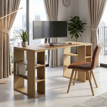 Офис бюро Praga в светъл орех 140x60x75см