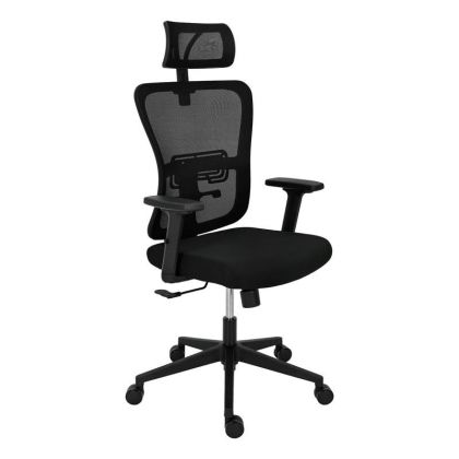 Office chair FL9088 black backrest - black seat 60X60X119-129CM
