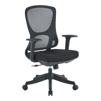 Office chair Litulo, mesh fabric, black, 51x50.5x98/106cm