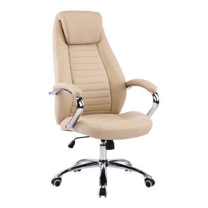 Office chair Sonar beige, PU 61x57x120-128cm