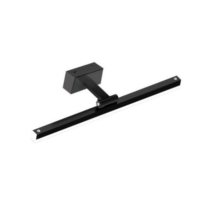 Bathroom chandelier metal-aluminum-acrylic Led 14W 1260LM 3CCT (3000-4000-6000K) 400X60MM (base 80X40MM) IP44 black Arte Illumina Feos