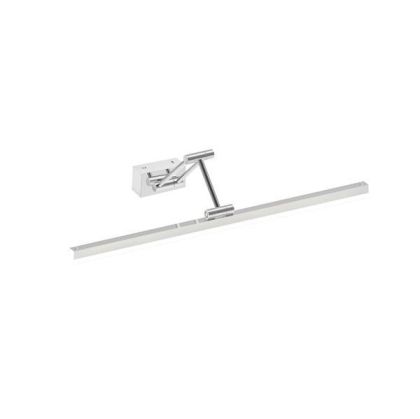 Bathroom chandelier metal-aluminum-acrylic Led 14W 1260LM 3CCT (3000-4000-6000K) 600X55MM (base 80X40MM) IP44 silver Arte Illumina Bain