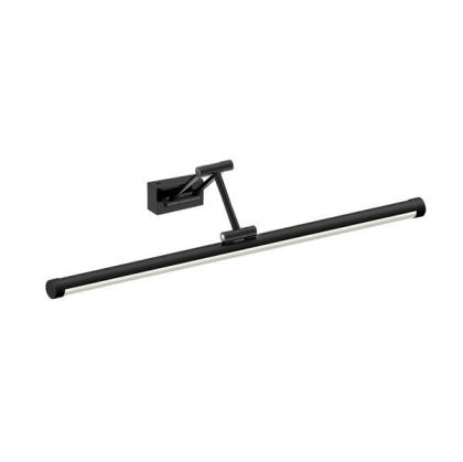 Bathroom chandelier metal-aluminum-plastic Led 14W 1260LM 3CCT (3000-4000-6000K) 600X55MM (base 80X40MM) IP44 black Arte Illumina Lano