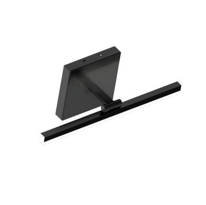 Bathroom chandelier metal-aluminum-plastic Led 14W 1260LM 3CCT(3000-4000-6000K) 400X150MM IP44 black Arte Illumina Feos