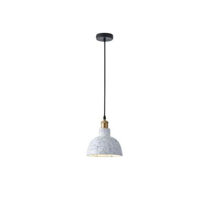 Concrete and metal chandelier, single lamp, 1XΕ27 Max 15W Ø200X200X160MM, white, Arte Illumina Splashed