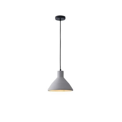 Concrete chandelier, single, 1XΕ27 Max 15W Ø240X1710MM gray, Arte Illumina Yeso