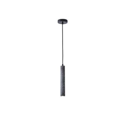 Concrete chandelier, single Led lamp, 3W, 280LM, 3000K, Ø45X1800MM, black, Arte Illumina Salpico