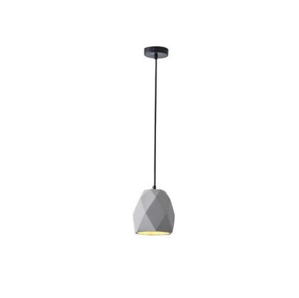 Concrete chandelier, single, 1XΕ27 Max 15W Ø160X1670MM gray, Arte Illumina Arme