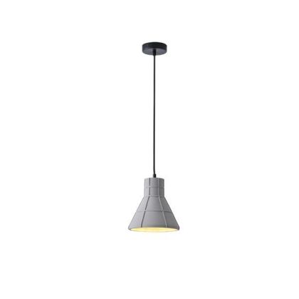 Concrete chandelier, single, 1XΕ27 Max 15W Ø200X1710MM gray, Arte Illumina Arme