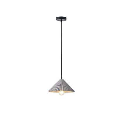 Concrete chandelier, single, 1XΕ27 Max 15W Ø250X1640MM gray, Arte Illumina Platre