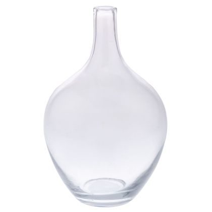 Transparent glass vase D25X38